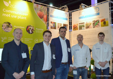 Maxime Dedecker, Olivier Begerem, Wouter De Bruyker (2Grow) en Javier Meyer en Jelle Sakkers (Aqua4D) deelden een stand op de verbouwde bovenverdieping die met een nieuwe roltrap kon worden bereikt.